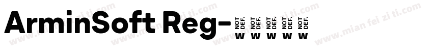 ArminSoft Reg字体转换
